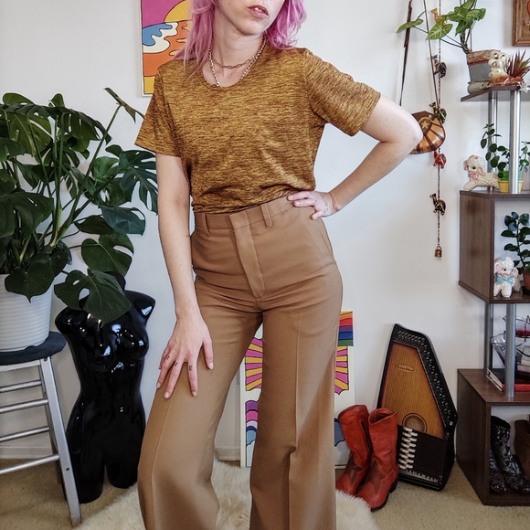 Vintage 70s Flare Trousers - Picture 4 of 10